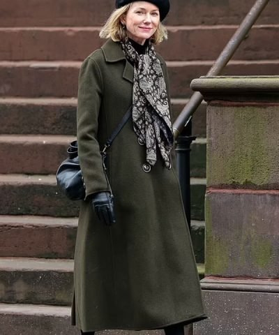 Naomi Watts The Friend 2024 Green Trench Coat