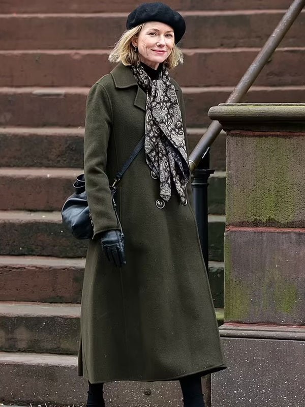 Naomi Watts The Friend 2024 Green Trench Coat - Just American Jackets