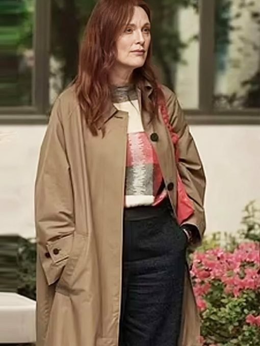 Movie The Room Next Door 2024 Ingrid Brown Trench Coat