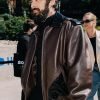 Zayn Malik Off-White Fashion Show Brown Jacket