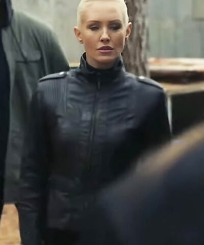 Nicky Whelan 72 Hours 2024 Black Jacket