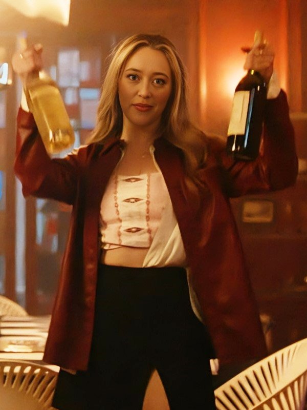 Alycia Debnam-Carey It's What's Inside 2024 Red Jacket - Just American ...