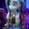 Monster High 2024 TV Series Frankie Stein Cropped Varsity Jacket