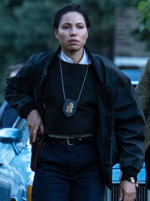 Movie The Order 2024 Joanne Carney Black Bomber Jacket