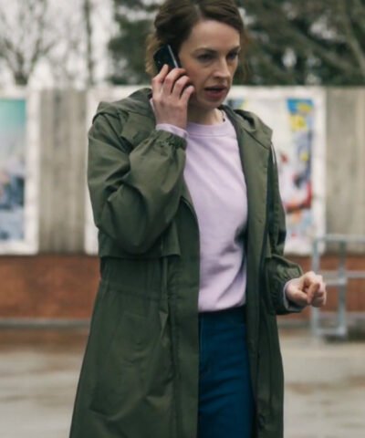 TV Series The Devil's Hour Lucy Chambers Green Hooded Coat