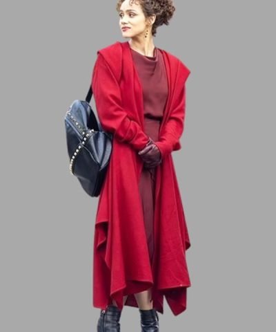 Nathalie Emmanuel Megalopolis 2024 Red Trench Coat