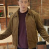 Movie Twas The Date Before Christmas 2024 Robert Buckley Brown Jacket