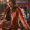 TV Series Tracker 2024 Billie Matalon Brown Leather Jacket