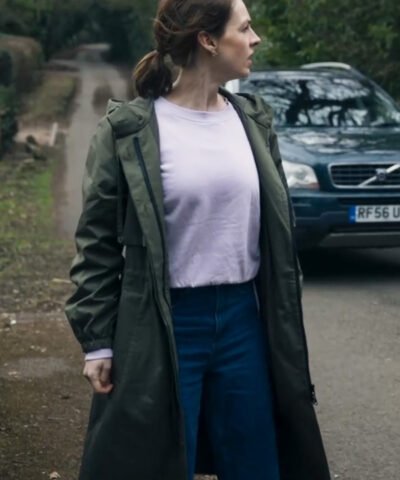 TV Series The Devil's Hour Jessica Raine Green Hooded Coat