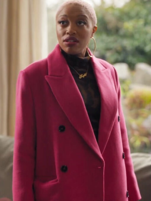 TV Series The Irrational 2024 Kylie Pink Trench Wool Coat