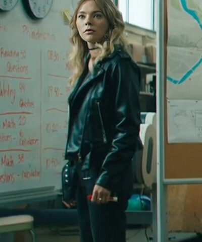 Movie Bad Genius 2024 Grace Black Leather Jacket