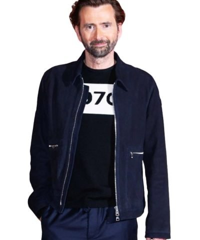 Rivals 2024 David Tennant Blue Cotton Jacket