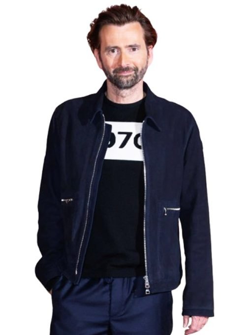 Rivals 2024 David Tennant Blue Cotton Jacket