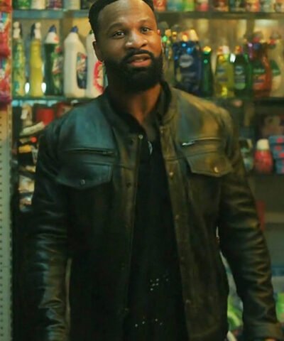 Cross TV Series 2024 Johnny Ray Gill Black Leather Jacket