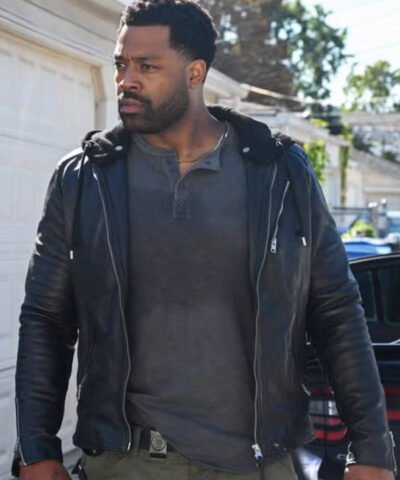 Chicago PD TV Series 2024 LaRoyce Hawkins Black Leather Jacket