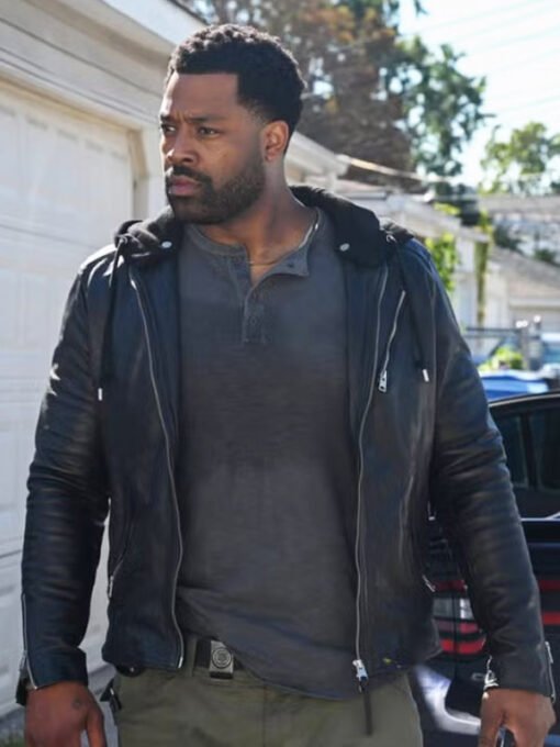 Chicago PD TV Series 2024 LaRoyce Hawkins Black Leather Jacket