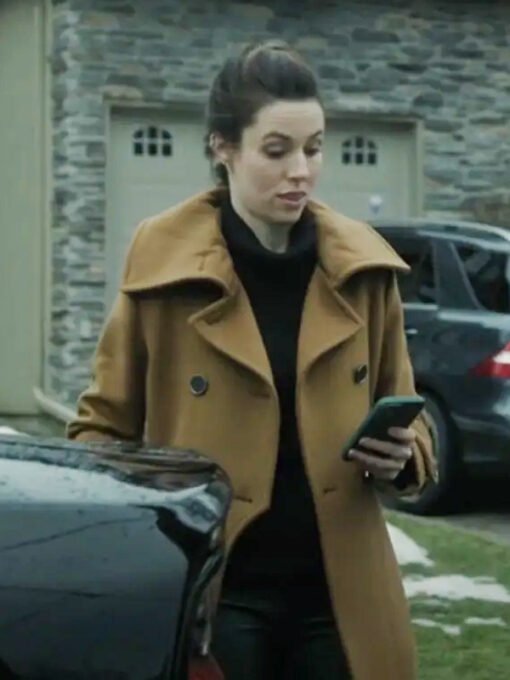 Kayla Craig Cross S01 Brown Trench Coat