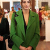 TV Series The Family (Aile) Serenay Sarikaya Green Wool Coat