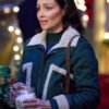 Movie Trading Up Christmas 2024 Michelle Green Shearling Jacket