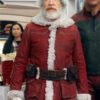 Movie Red One 2024 Nick Santa Claus Suede Leather Jacket