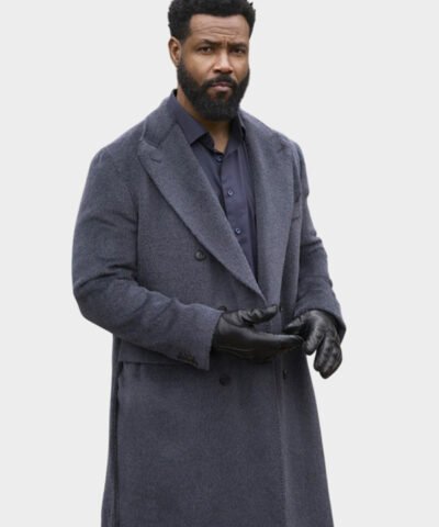 Cross TV Series 2024 Detective Isaiah Mustafa Grey Trench Wool Coat