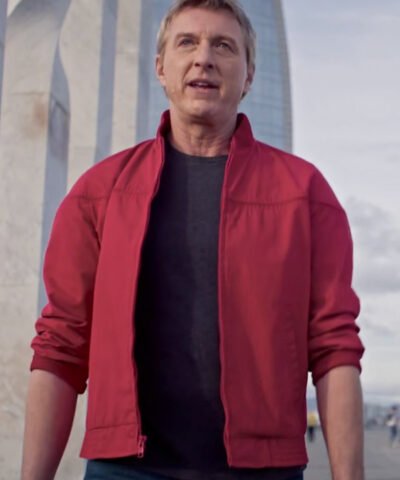 TV Series Cobra Kai Season 6 William Zabka Red Bomber Jacket