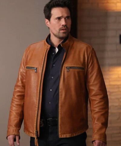 TV Series Found 2024 Mark Trent Brown Leather Jacket