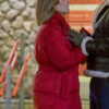 Kim Matula The Finnish Line 2024 Red Puffer Jacket