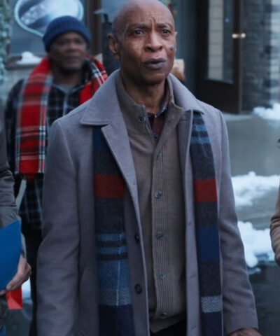 Movie A Reason for the Season 2024 Roy Garland Grey Wool Coat