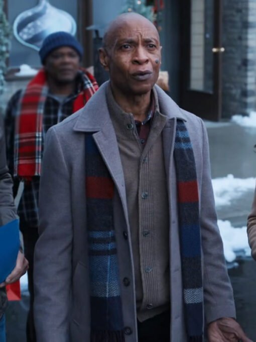 Movie A Reason for the Season 2024 Roy Garland Grey Wool Coat