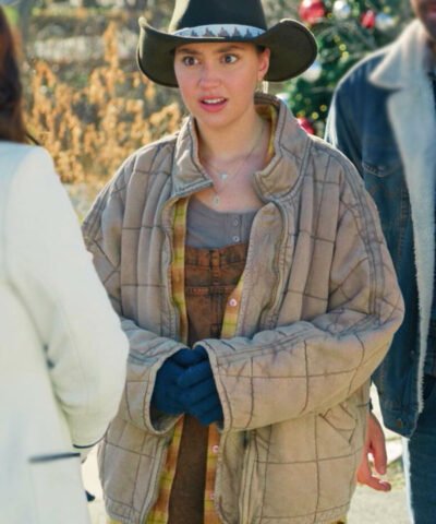 Movie Christmas on the Ranch 2024 Saige Chaseley Beige Jacket