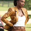 TV Series Found 2024 Shanola Hampton Leather Blazer