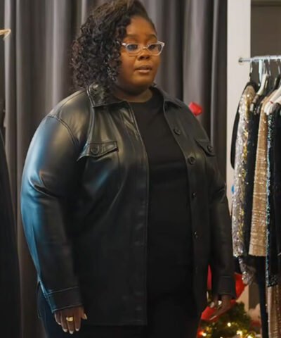 Raven Goodwin Style Me for Christmas 2024 Black Leather Jacket