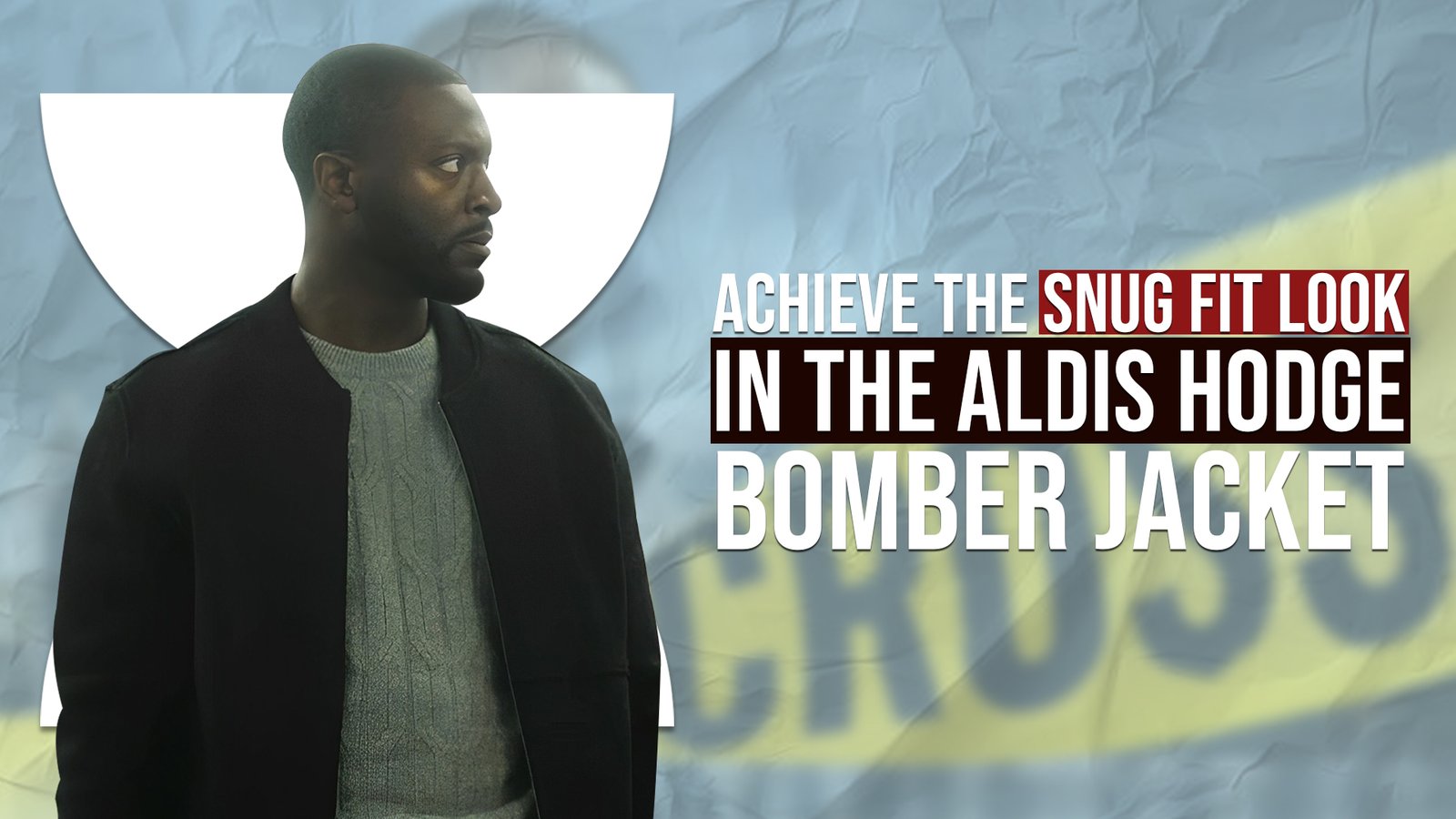 Achieve The Snug Fit Look In the Aldis Hodge Bomber Jacket