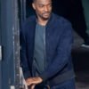 Movie Captain America Brave New World 2025 Anthony Mackie Blue Bomber Jacket