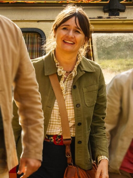 Paddington In Peru Movie 2024 Emily Mortimer Green Cotton Jacket