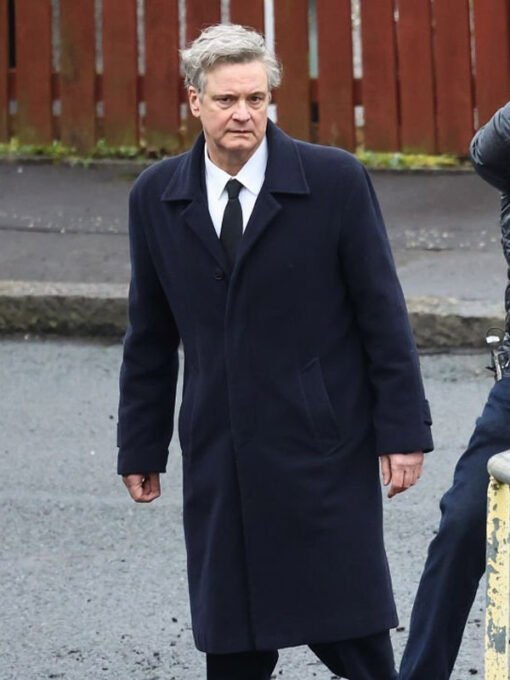 Lockerbie A Search for Truth TV Series 2025 Colin Firth Black Wool Coat