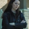 TV Series The Madness 2024 Tamsin Topolski Black Leather Jacket