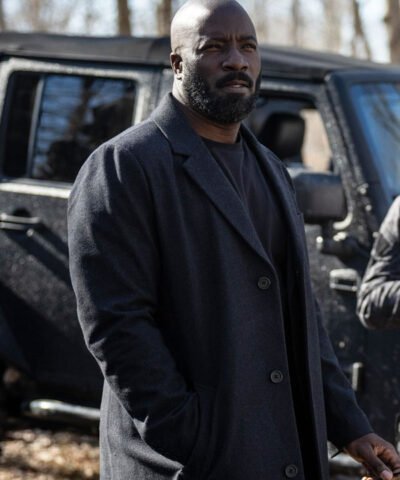 Movie Alarum 2025 Mike Colter Black Trench Coat