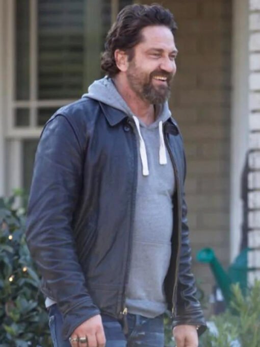 Gerard Butler Den Of Thieves Black Jacket