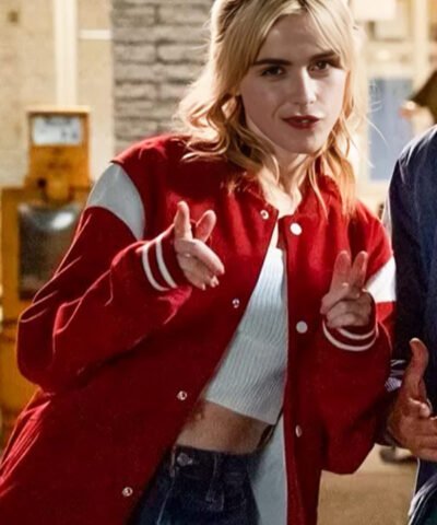 Movie Sweethearts 2024 Jamie Red Varsity Jacket