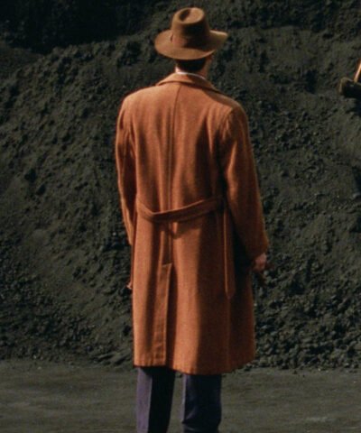 The Brutalist Guy Pearce Brown Coat