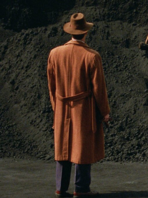 The Brutalist Guy Pearce Brown Coat