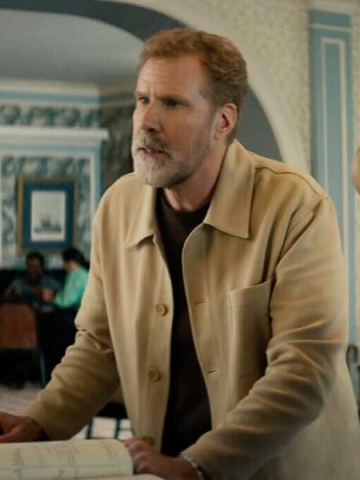 Will Ferrell You’re Cordially Invited 2025 Beige Jacket