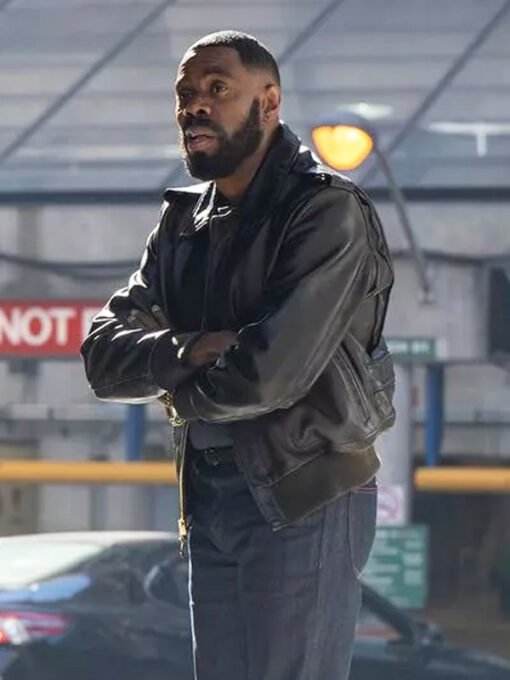 TV Series The Madness 2024 Muncie Daniels Black Leather Jacket