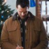 Cameron Mathison Home Sweet Christmas 2024 Brown Jacket