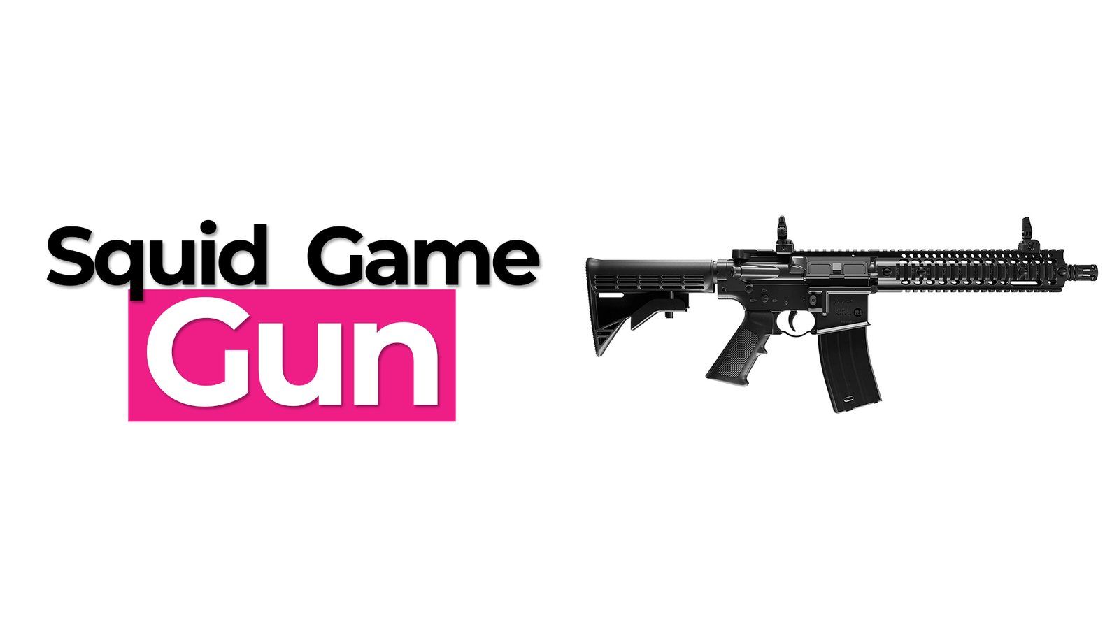 Squid Game Pink Soldiers Costume​ Gun