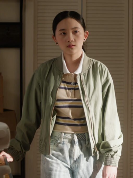 TV Series Found 2024 Stevie Zhao Green Bomber Jacket