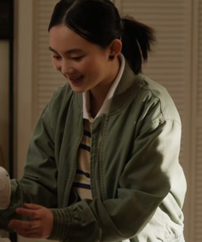 TV Series Found 2024 Audrey Hsieh Green Bomber Jacket