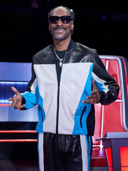 Snoop Dogg The Voice 2024 Bomber Leather Jacket